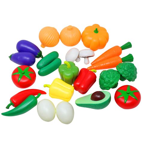 Joyin 135 Pcs Pretend Play Food Set Cutting Fruit And Vegetables Toy
