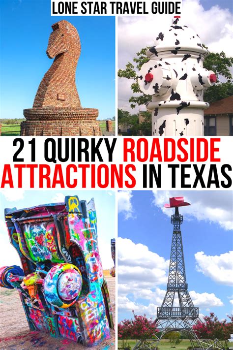 The Cover Of Lone Star Travel Guide Wacky Roadside Attractions In Texas