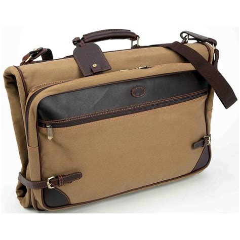 Baron Country Canvas And Leather Garment Bag 209113 Luggage At