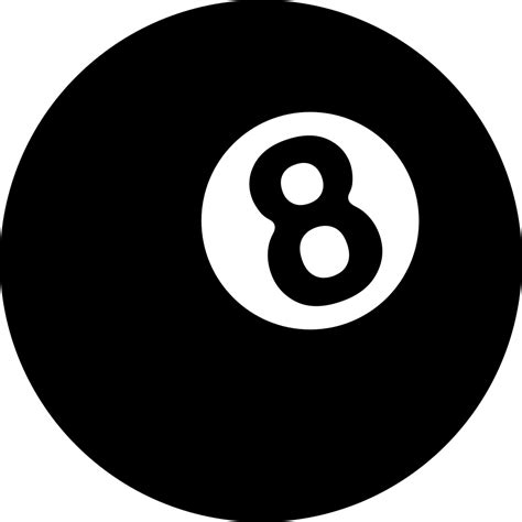 Big Eight Billiard Ball Svg Png Icon Free Download (#22840 png image