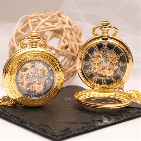 To make it more memorable, you can include the date that the customized pocket watch was presented to the person. Engraved Gold Skeleton Pocket Watch With Windowed Lid By ...