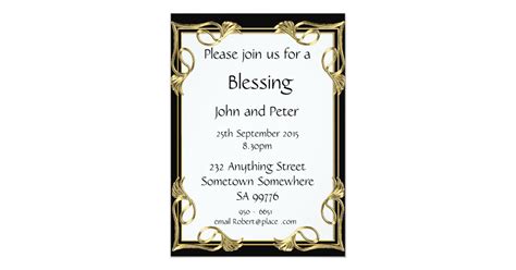 Blessing Invitation With A Red Rose Of Love Zazzle