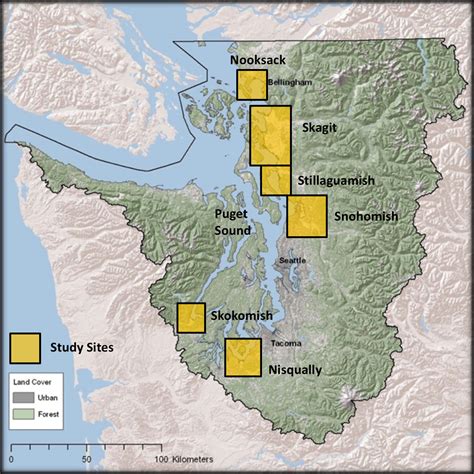 Six Major Watersheds Of Puget Sound Us Geological Survey