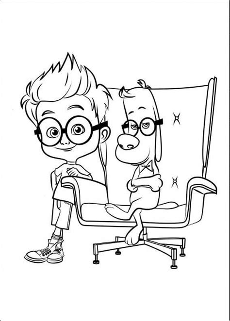 Mr Peabody And Sherman 3 Coloring Page Free Printable Coloring Pages