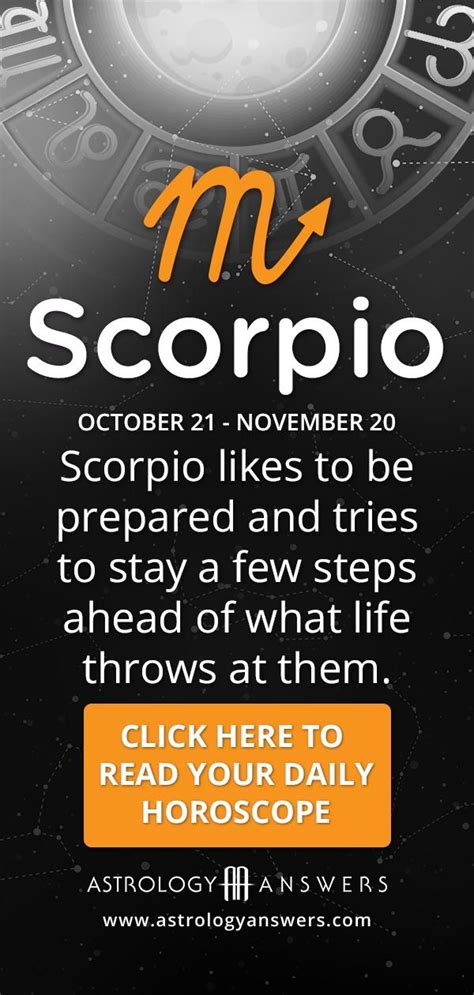 Scorpio Daily Horoscope Scorpio Daily