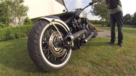 Cromos envejecidos y toques de óxido esta moto vuelve al pasado. Harley Davidson Cross Bones (FLSTSB) Vintage Bobber /w BSL ...