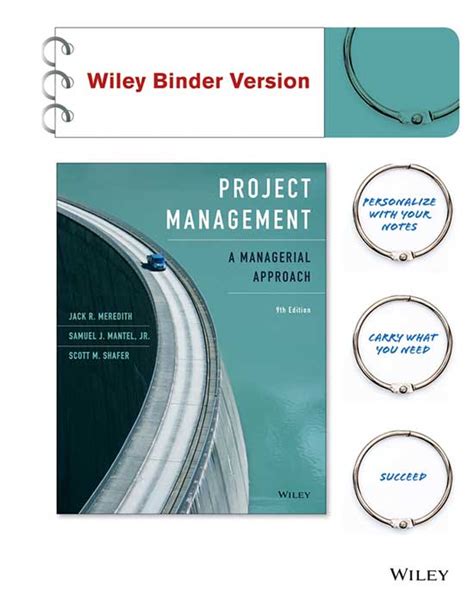 Project management is the process of leading the work of a team to achieve goals and meet success criteria at a specified time. Project Management, 9th Edition | $70 | Wiley Direct