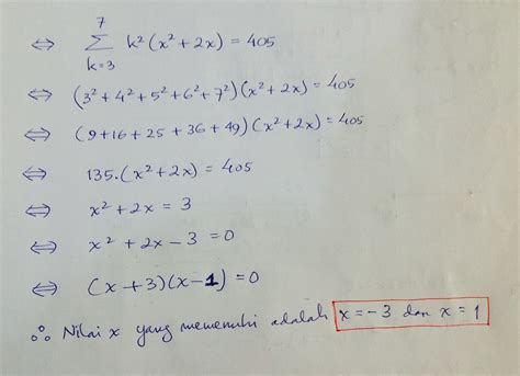 Semoga dapat bermanfaat dan dapat menambah wawasan sekaligus. Soal Notasi Sigma Kelas 11 Beserta Jawabannya