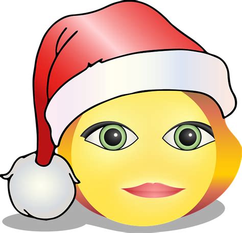 Free Image On Pixabay Smiley Christmas Santa Hat Smiley Smiley