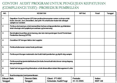 Internal Audit Program Template Collection