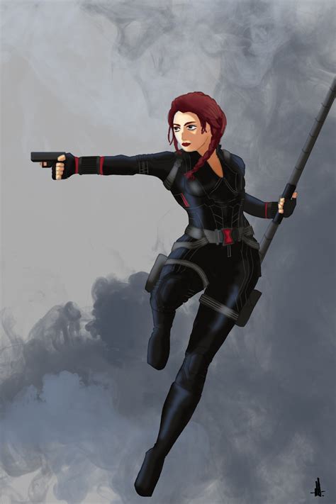 Artstation Black Widow From Avengers Endgame
