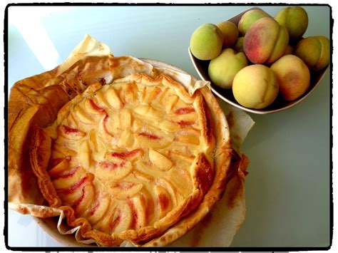 Tarte aux pêches