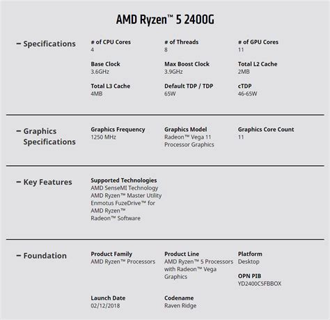 Процессор amd ryzen 5 raven ridge. AMD Ryzen 5 2400G Quad-Core Socket AM4 3.6GHz Desktop CPU ...