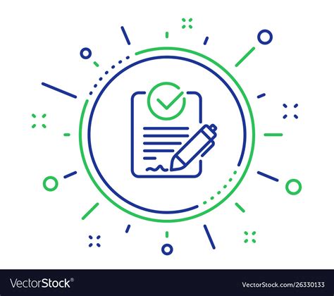 Rfp Line Icon Request For Proposal Sign Royalty Free Vector