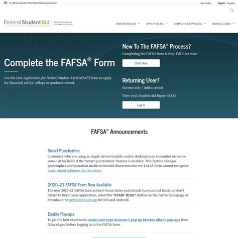🗄️ Fafsa Application Login Federal Student Aid