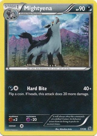 1200 x 927 file type. Mightyena - 17/39 - XY Kalos Starter Sets - Pokemon