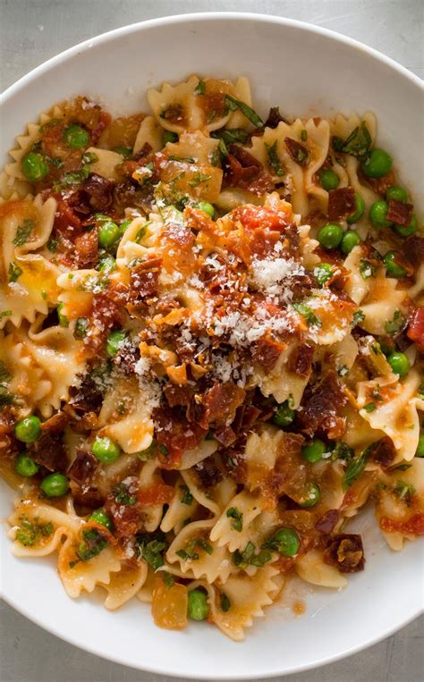 We did not find results for: Farfalle with Crispy Prosciutto and Peas: For this comforting pasta dish, we cooked prosciutto ...