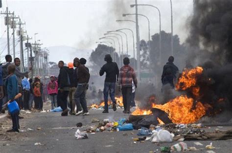 'avoid day zero!' cape town 90 days from running out of water in worst drought for century. Violent protests hit South African city | News | Al Jazeera