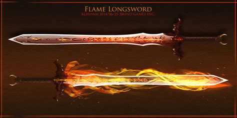 Flame Sword By Bing0ne On Deviantart