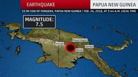 Powerful Earthquake Strikes Papua New Guinea