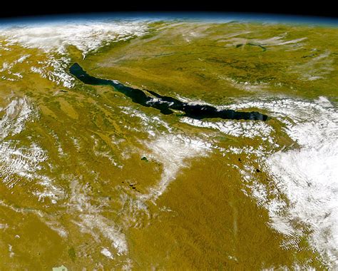 Lake Baikal From Space The Largest Oldest And Deepest Lake Us