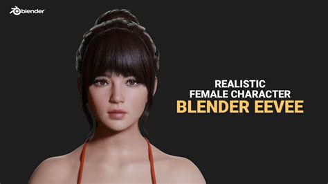 Joy V1 0 Realistic Female Character Blender Eevee Flippednormals In 2021 Female