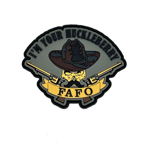Fafo Im Your Huckleberry Pvc Patch