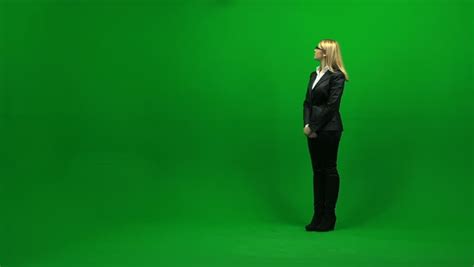 Women Doing Hand Gestures Against Isolated Green Screen