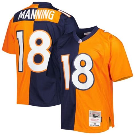 Peyton Manning Denver Broncos Mitchell And Ness 2015 Split Legacy Replica