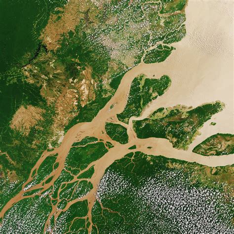 The amazon river in south america is the second longest in the world and by far the largest by waterflow with an average discharge greater than the next. Week in Images / Highlights / ESA