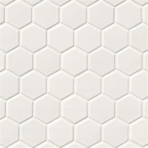 Domino White Glossy 2x2 Hexagon Mosaic Tile Backsplash Tile Usa