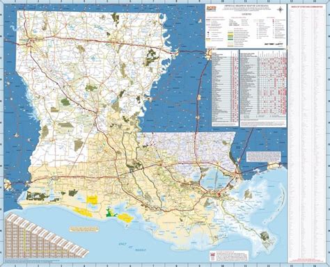 Large Detailed Map Of Louisiana With Cities And Towns Louisiana Map