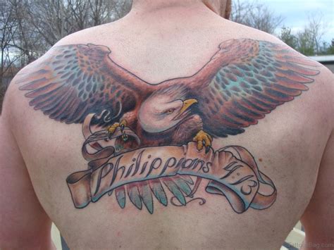 92 Good Looking Eagle Tattoos For Back