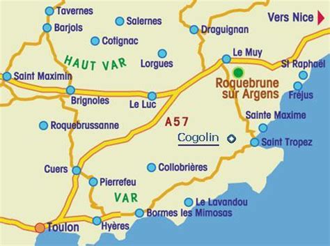 Boek een vakantiehuis in var in frankrijk. Ligging Cogolin in Zuid Frankrijk, in het departement Var.
