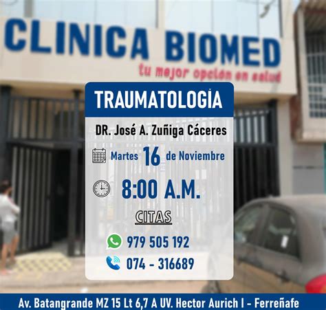 Ortopedia Y TraumatologÍa En Clinica Biomed Oficial