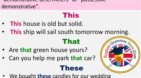 Demonstrative Adjectives Definition And Examples English Grammar Here