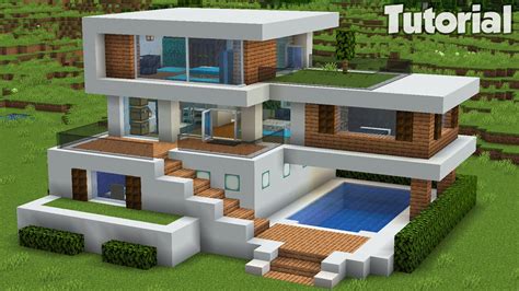 Minecraft Modern House Tutorial Image To U
