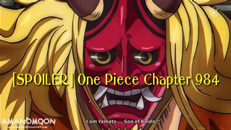 Spoiler One Piece Chapter 984 Youtube