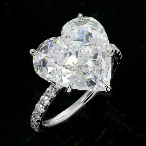 736cttw Heart Shaped Diamond Engagement Ring 18k White Goldcheap Diamond Engagement Rings