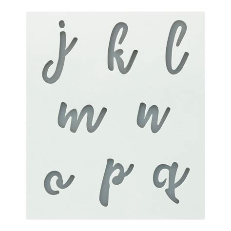 Alphabet Stencils Cursive Free Printable Cursive Alphabet Letters