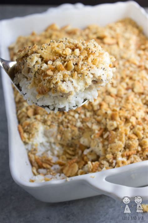 It's simple enough for weeknight dinners, always landing on the table to the cheers of those waiting with round out our poppy seed chicken casserole recipe by serving with white or brown rice and a fresh salad. Poppy Seed Chicken - Coco and Ash