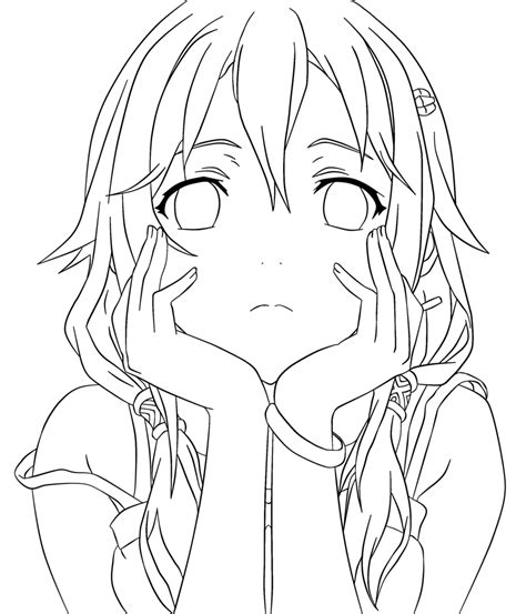 Anime Lineart Anime Character Drawing Anime Drawings Sketches