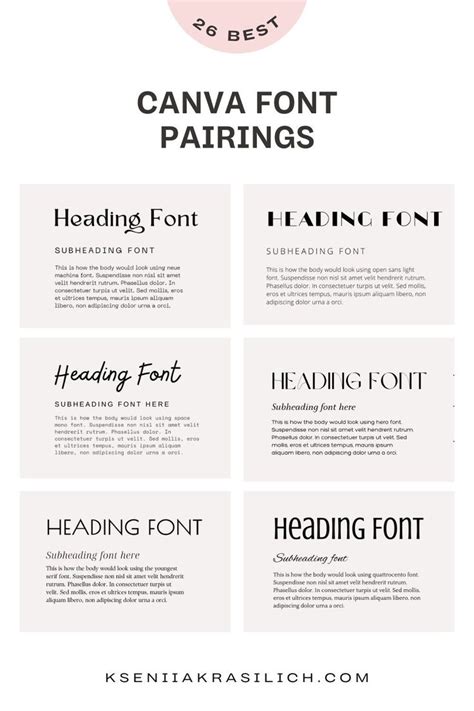 Discover Stunning Canva Font Combinations