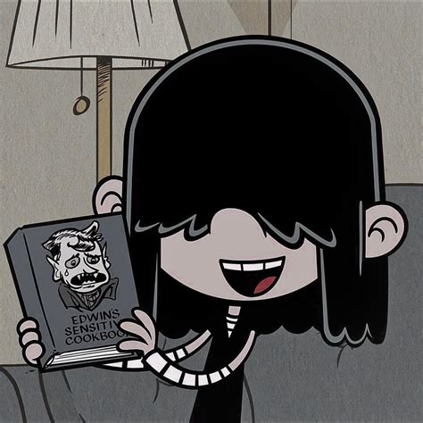 A Cartoon Character Holding A Book In Her Hand