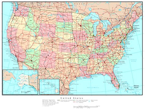 Us Maps With States And Cities And Highways
