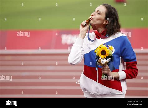Mariya Lasitskene Roc Winner Gold Medal During The Olympic Games Tokyo Athletics Women S
