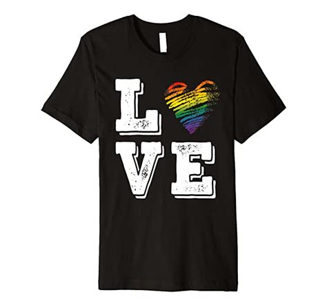 Lgbt Gay Lesbian Pride Rainbow Flag Premium T Shirt Clothing
