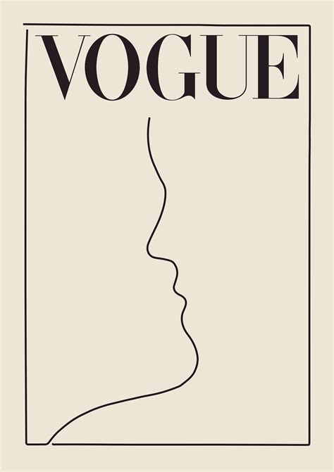 Vogue Poster Vogue Print Wall Art T For Her Fashion Wall Art