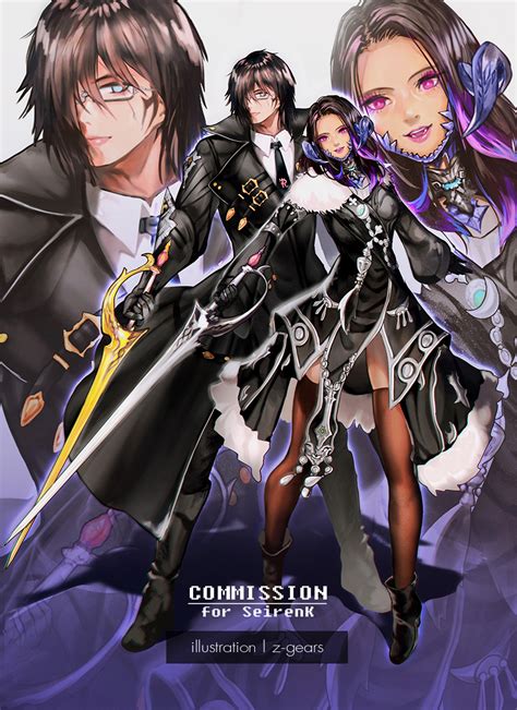 Ffxiv Characters Commission Fixed Version By Z Gears On Deviantart