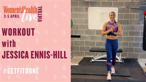 45 Minute Total Body Home Workout With Jessica Ennis Hill Women S Health Live Youtube